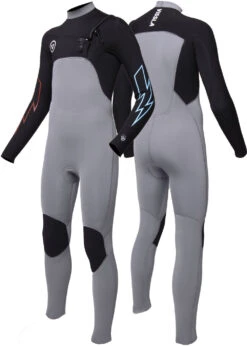Vissla 7 Seas Boys 4-3 Bolt Full Chest Zip Wetsuit -Vissla BW43W7FB 1