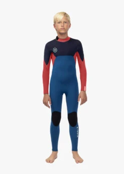 Vissla 7 Seas Boys 4-3 Full Back Zip Wetsuit