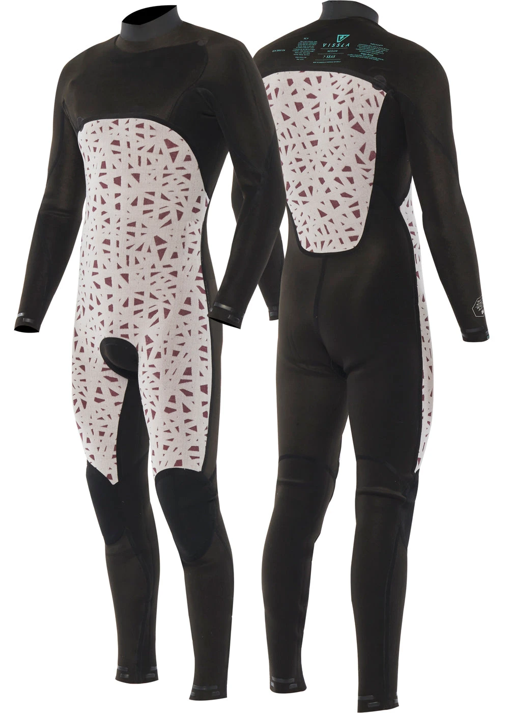 Vissla 7 Seas Raditude 3-2 Full Chest Zip Wetsuit 4 Vissla 7 Seas Raditude 3-2 Full Chest Zip Wetsuit - Image 4