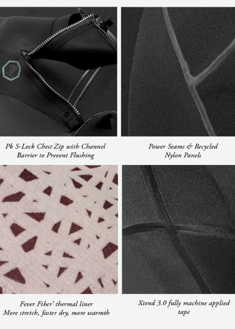 Vissla North Seas 4-3 Full Chest Zip Wetsuit 5 Vissla North Seas 4-3 Full Chest Zip Wetsuit - Image 5